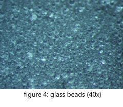 glass beads (40x)